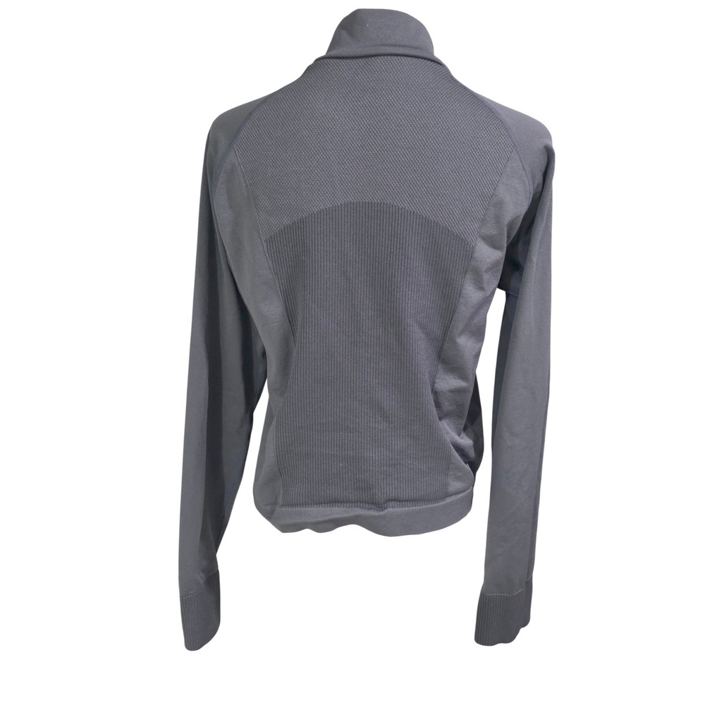 PINK Active Quarter Zip Pullover Womens XL Gray Seamless Thumbhole Excellent - Picture 3 of 5